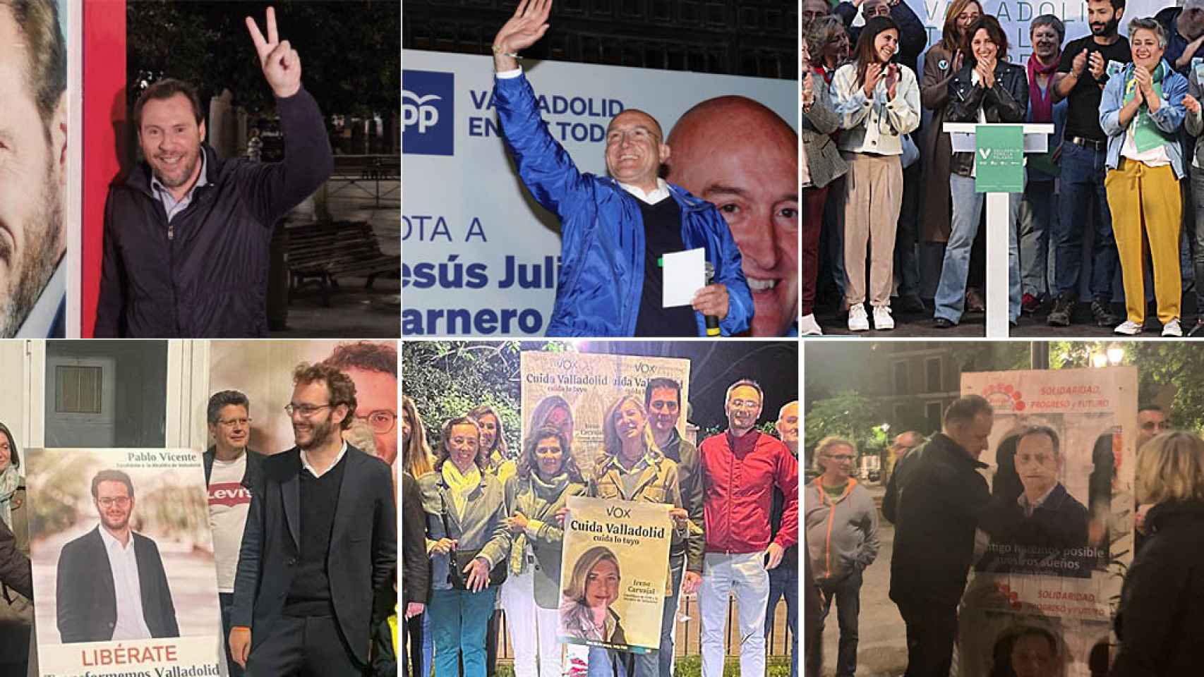 Los candidatos a la Alcaldía de Valladolid arrancan la campaña electoral