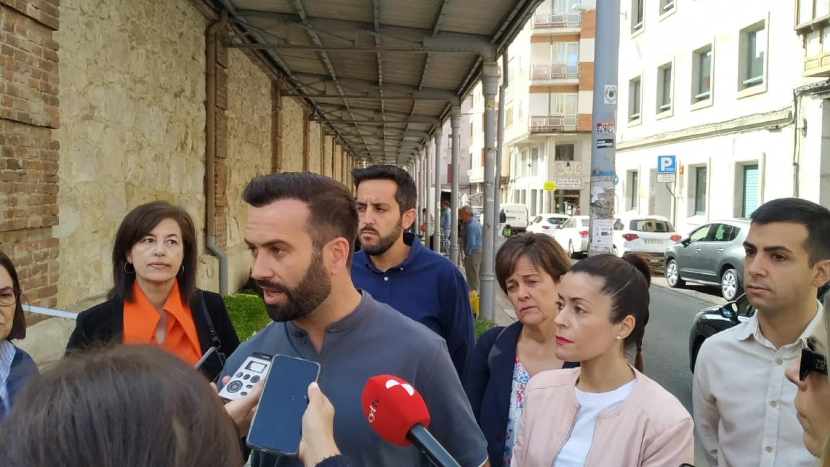 David Gago en el Mercado de Abastos