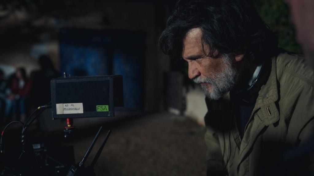 Víctor Erice en el rodaje de 'Cerrar los ojos'. Foto: Manolo Pavón