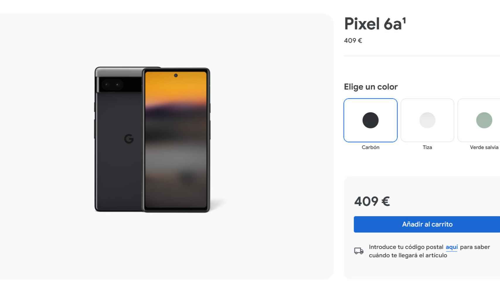 Nuevo precio del Pixel 6a en España
