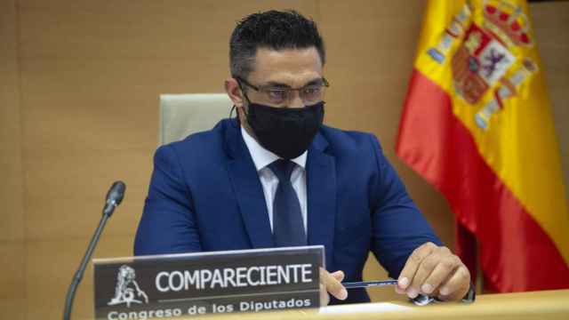 Sergio Ríos, exchófer de Bárcenas, en la 'comisión Kitchen' en el Congreso de los Diputados.