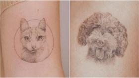 Tatuajes de mascotas realizacos por @lpzink