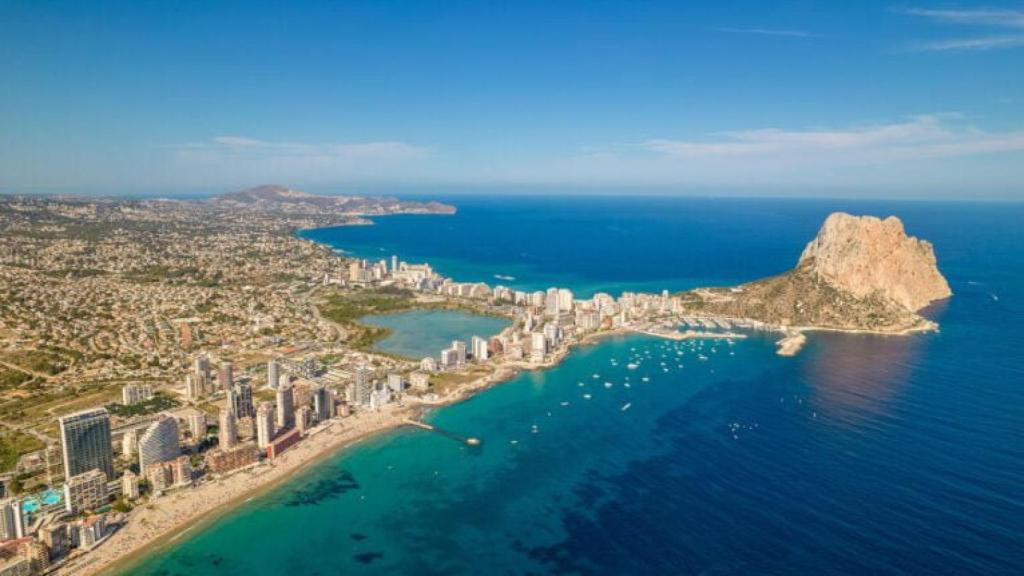 Vista aérea de Calpe.