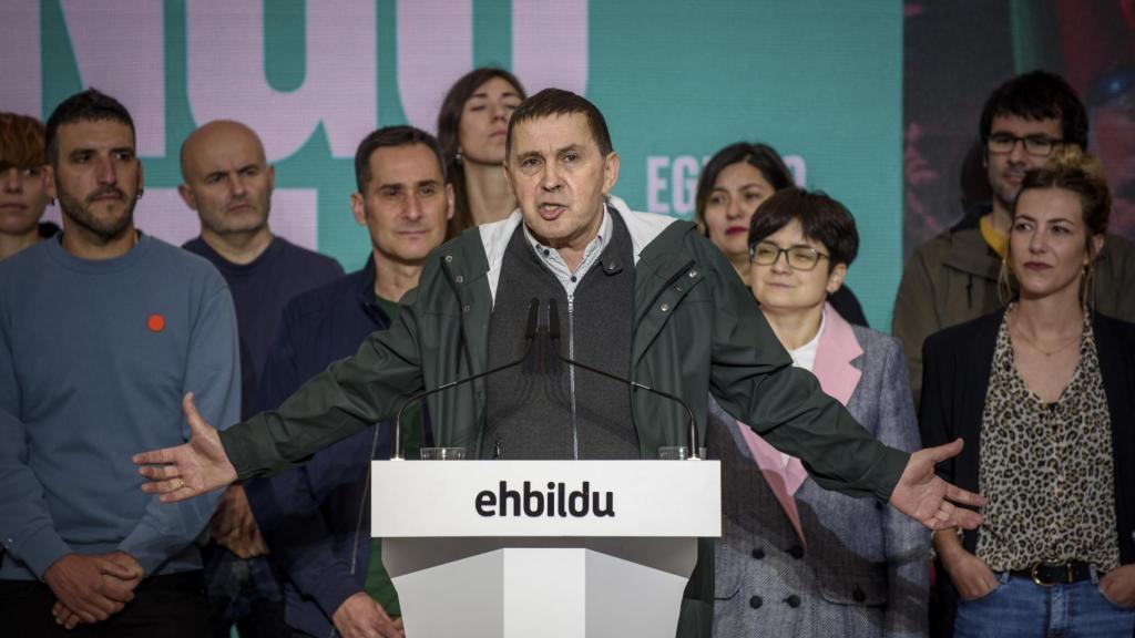 Arnaldo Otegi, coordinador general de Bildu,  en un acto en Bilbao.