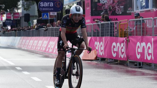 Remco Evenepoel, en la contrarreloj.