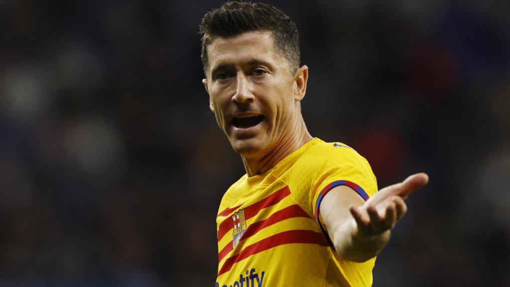 Lewandowski, con el Barça en la temporada 2022/2023