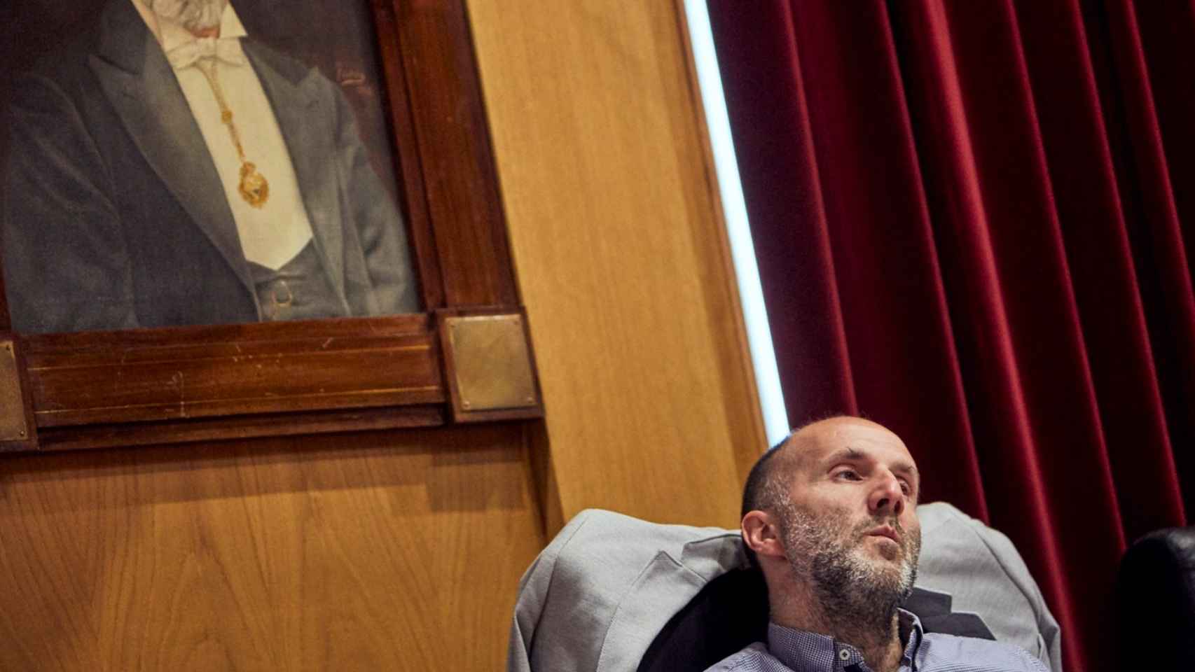 El alcalde de Ourense, Gonzalo Pérez Jácome, durante un pleno.