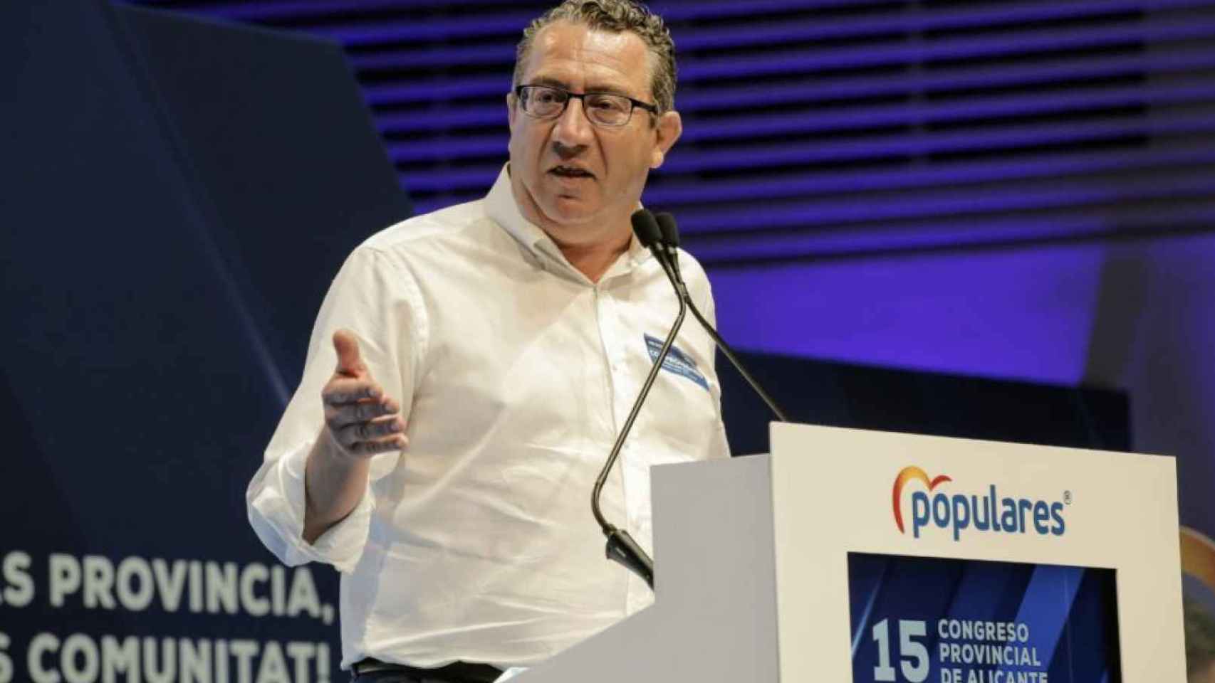 El candidato a la Alcaldía de Benidorm por el PP, Toni Pérez, en imagen de archivo.