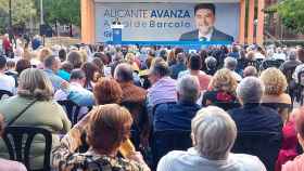 Luis Barcala, en el mitin de inicio de campaña en Alicante.