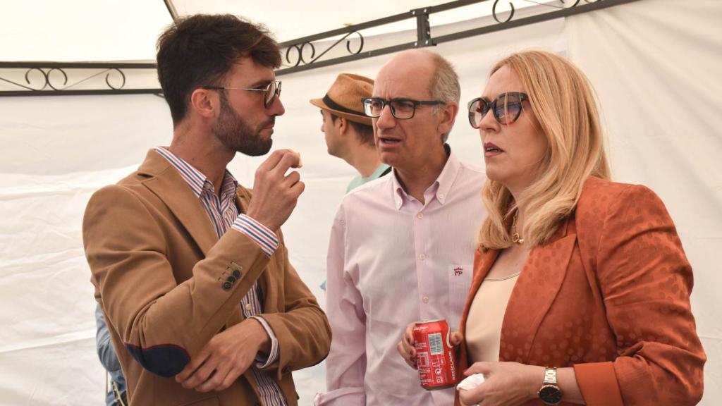 Carlos Pedraz, Javier Iglesias y Rosa del Pozo, del PP