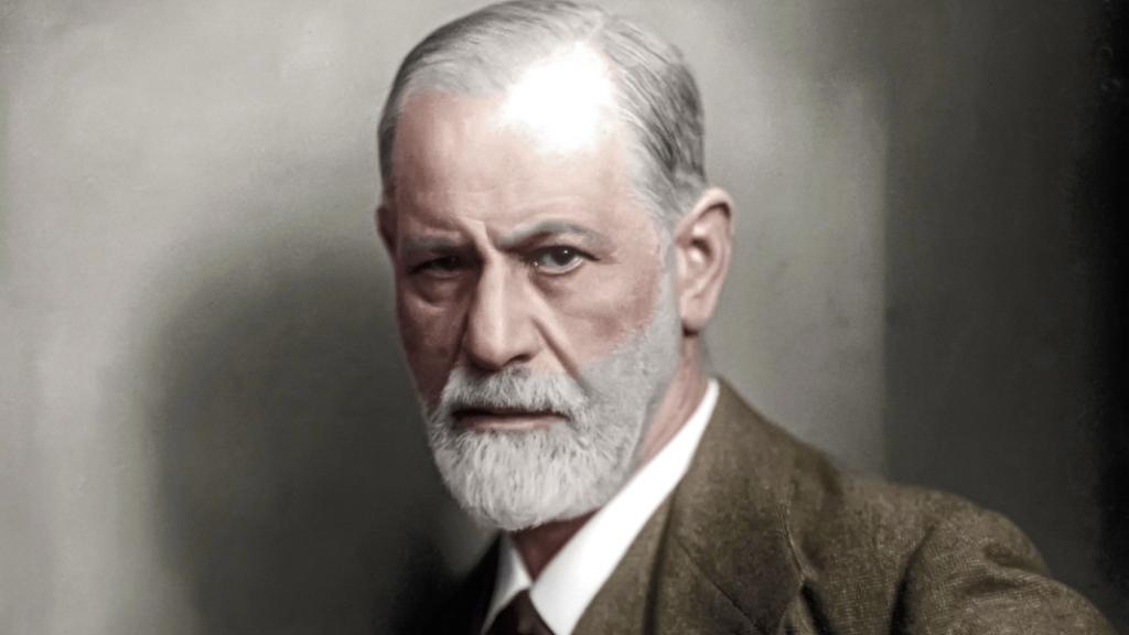 Versión coloreada del retrato de Sigmund Freud, realizado por Max Halberstadt