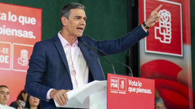 Pedro Sánchez durante un acto del PSOE.