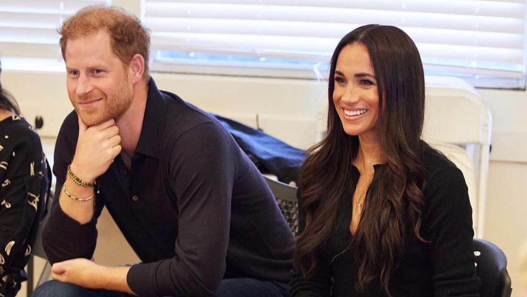 Harry y Meghan, durante su último acto público.