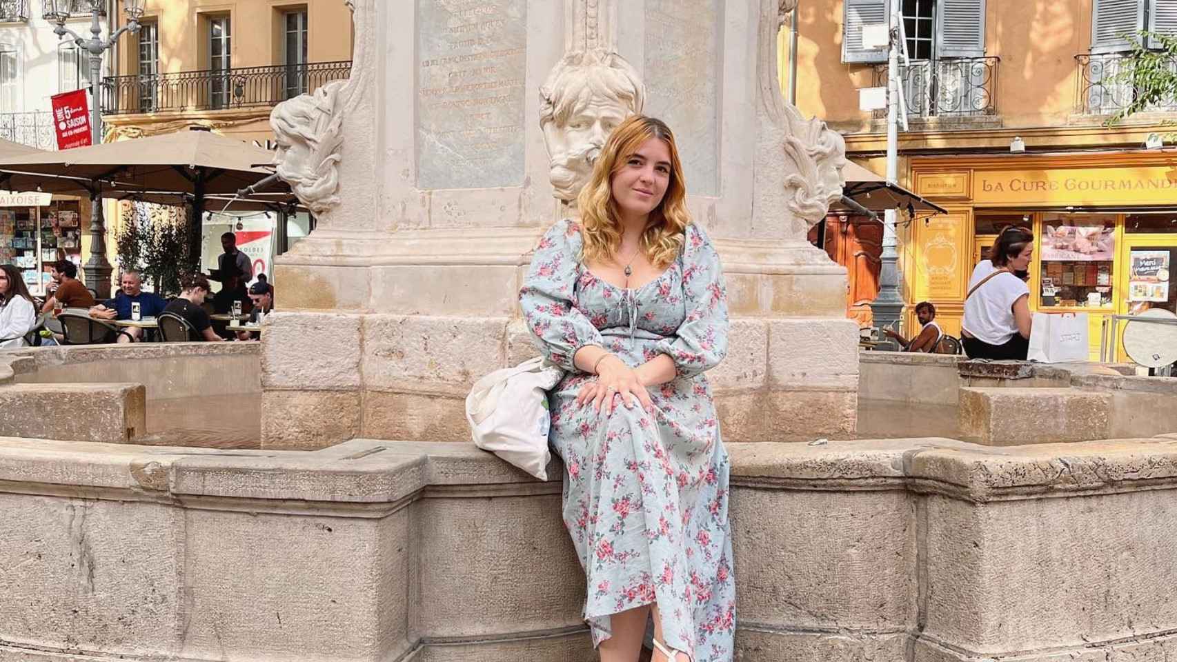 Sofía Cerdán en una foto de un viaje en 'Aix-en-Provence' (Francia).