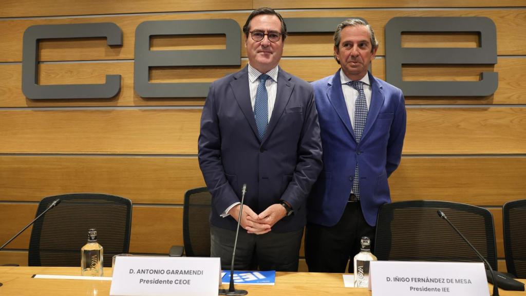 Antonio Garamendi e Íñigo Fernández de Mesa, presidente y vicepresidente de la CEOE.