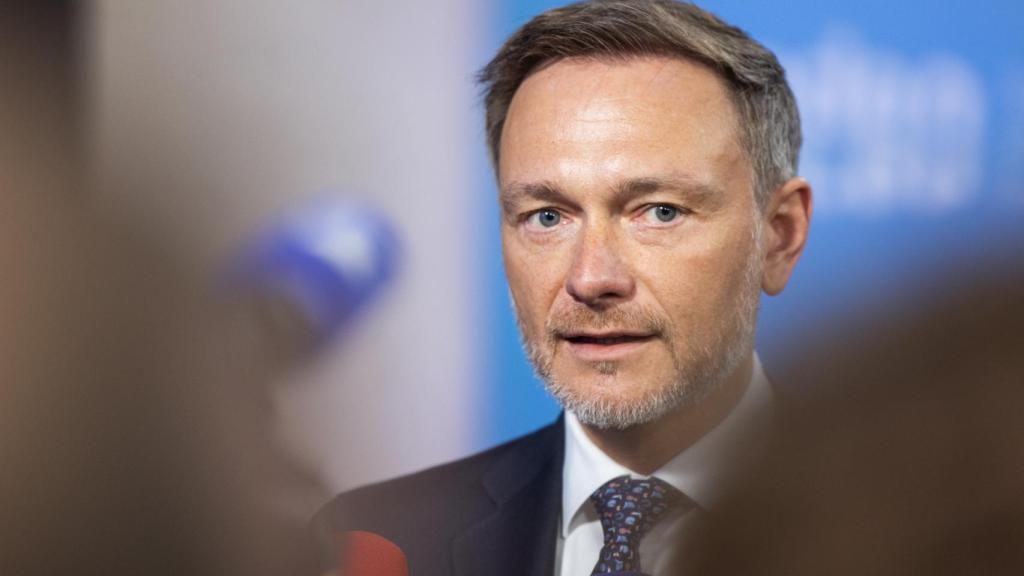 El ministro alemán de Finanzas, Christian Lindner, durante una reunión del Ecofin