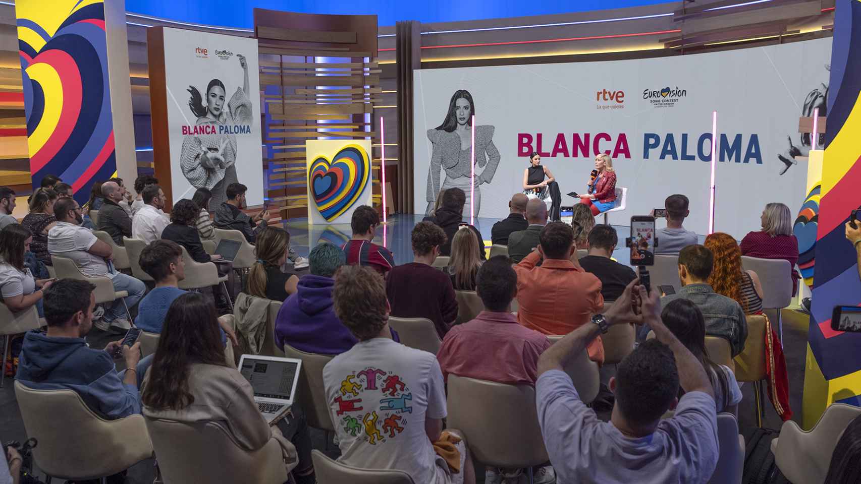 Blanca Paloma, en la rueda de prensa en Prado del Rey.