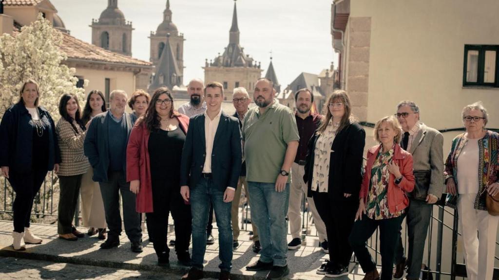 Equipo de Diego Díaz en su candidatura socialista para San Lorenzo de El Escorial.