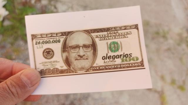 Imagen de uno de los billetes aparecidos.