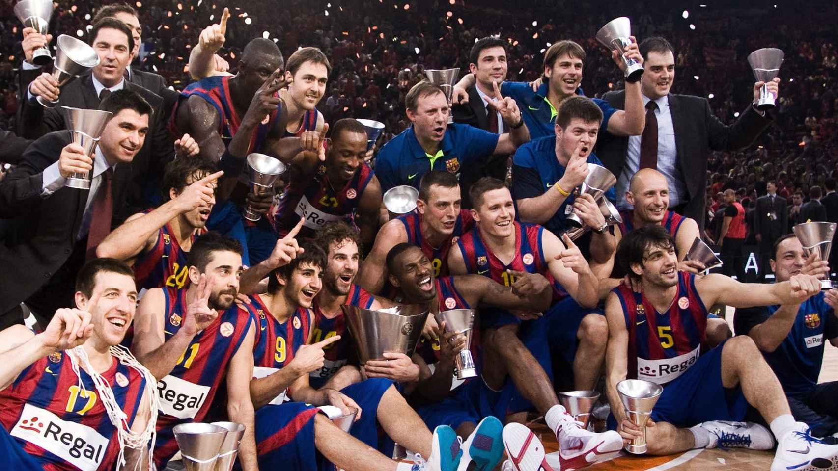 El Barça de baloncesto, campeón de la Euroliga en 2010