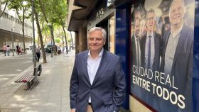 Paco Cañizares en su sede de campaña en Ciudad Real. Foto: EL ESPAÑOL - EL DIGITAL CLM.
