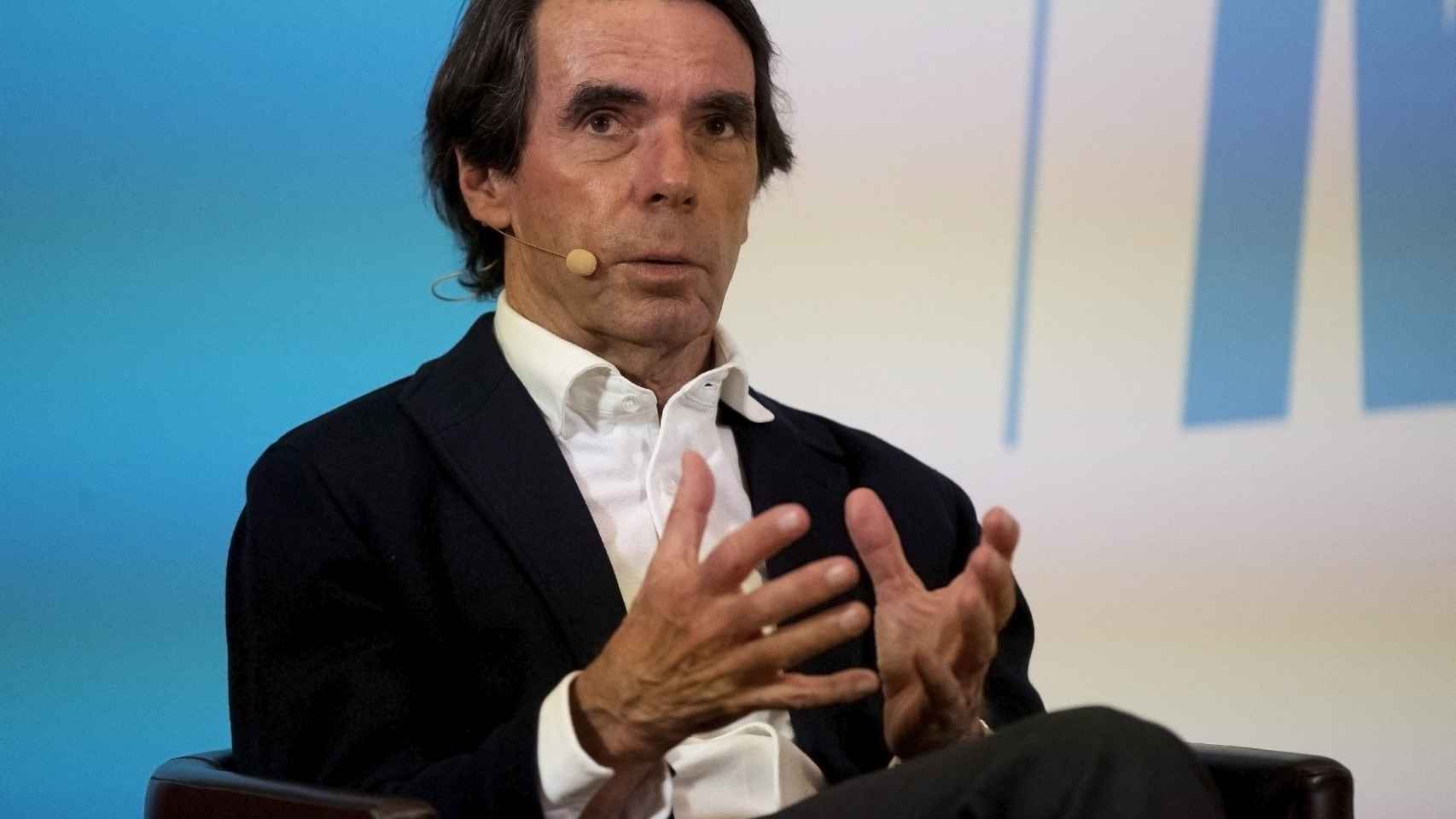 José María Aznar, en su intervención en un acto electoral