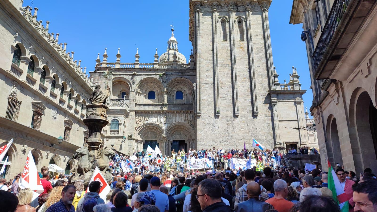 Manifestación en Santiago de Compostela (Foto: Quincemil)