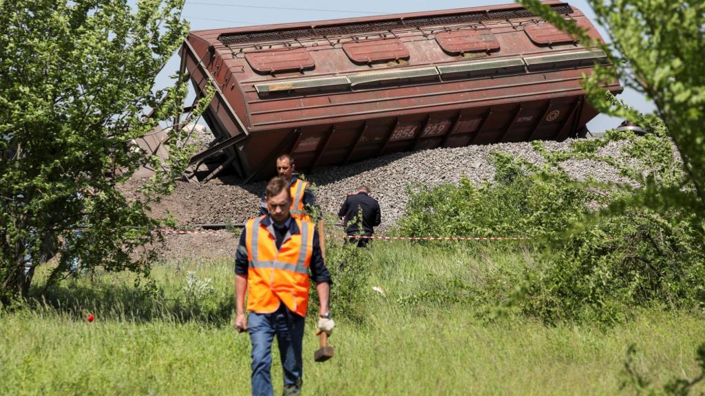 Descarrilamiento de un tren en Crimea.