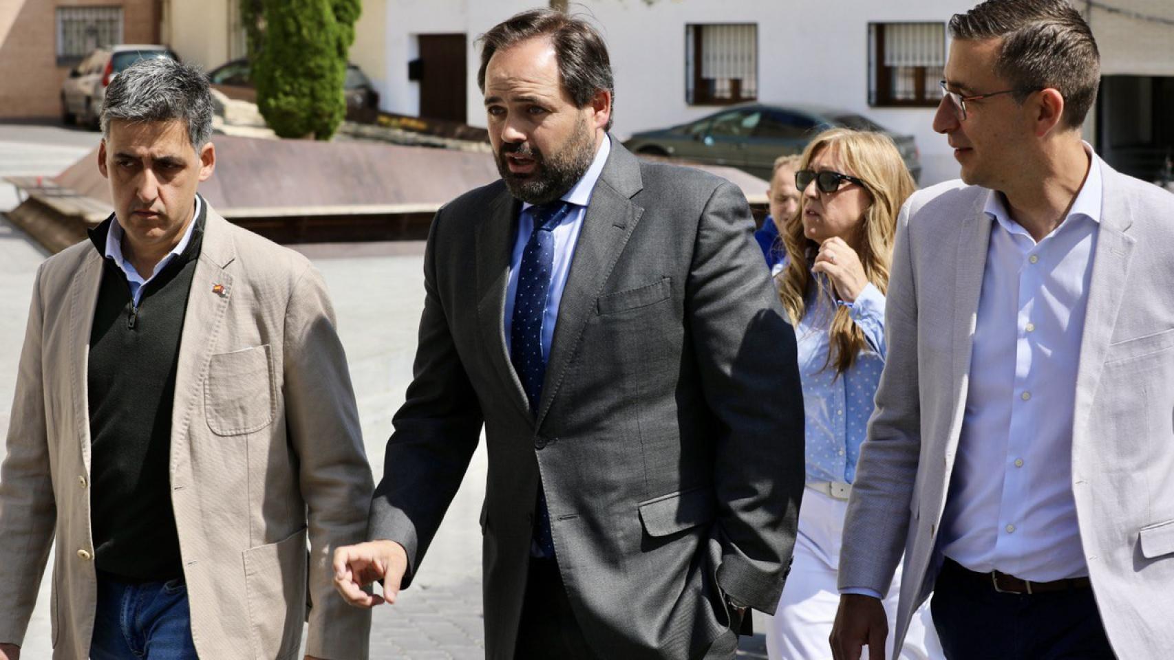 Paco Núñez, este jueves en Seseña (Toledo) junto al candidato a la Alcaldía, Jaime de Hita