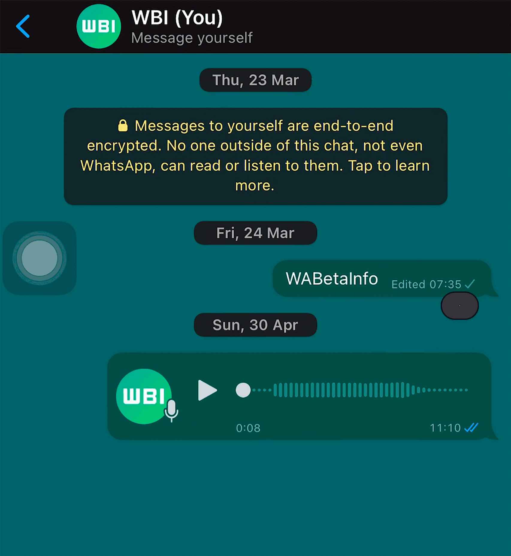 WhatsApp y el doble toque