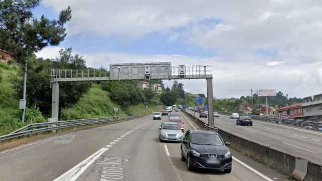 Carretera A-55 en Mos (Pontevedra).