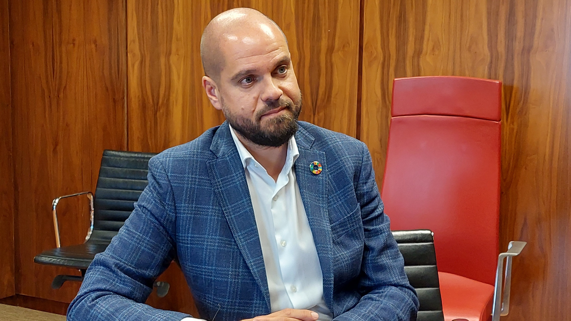 Iván Puentes, candidato del PSOE a la alcaldía de 
Pontevedra.