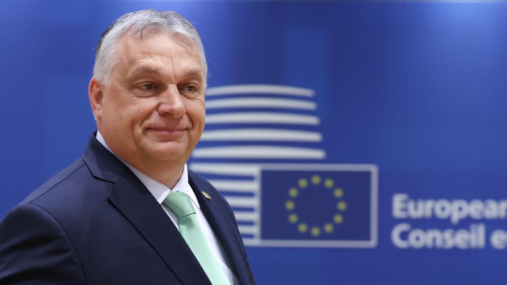 El primer ministro húngaro, Viktor Orbán, durante un Consejo Europeo