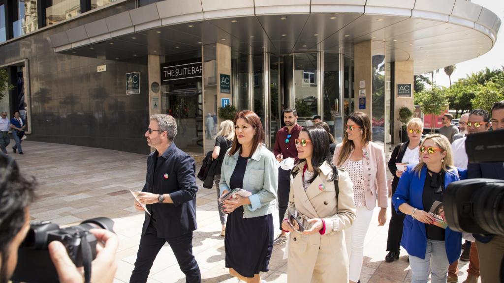 Inicio del paseo por el Centro de Málaga.