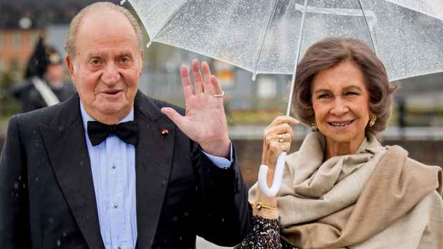 Los reyes Juan Carlos y Sofía en Oslo en mayo de 2017.