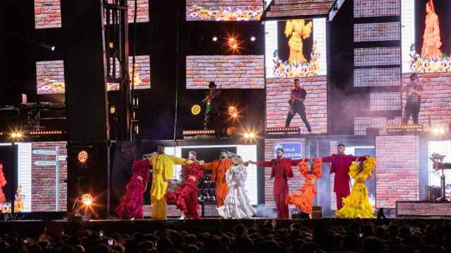 La Orquesta Panorama durante las Fiestas de la Ascensión en 2023.