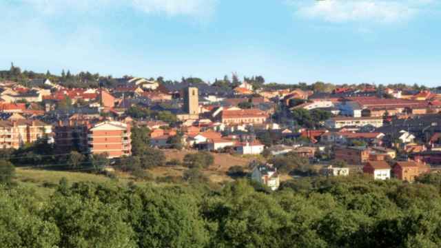 Vista del pueblo de Colmenarejo, al noroeste de la Comunidad de Madrid.