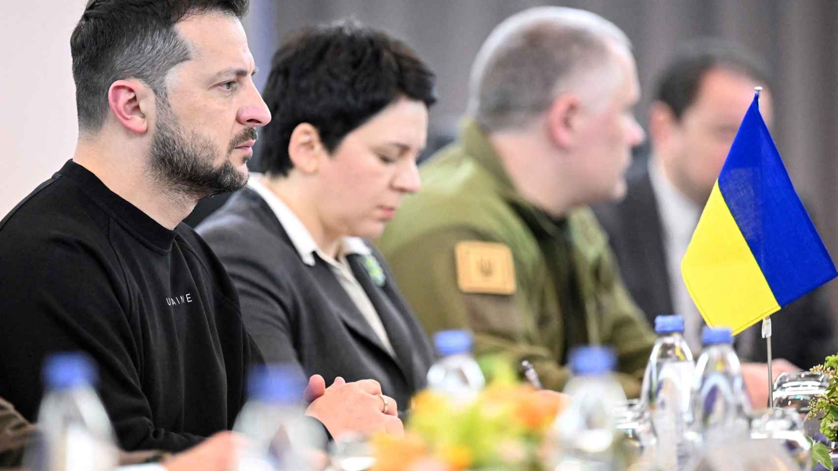El presidente de Ucrania, Volodímir Zelensky, en una reunión durante la Cumbre del G7 en Hiroshima, Japón