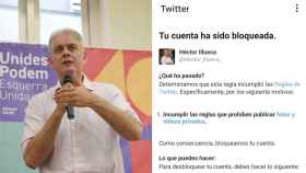 Podemos denuncia que Twitter ha bloqueado la cuenta del candidato del partido a la Generalitat, Héctor Illueca.