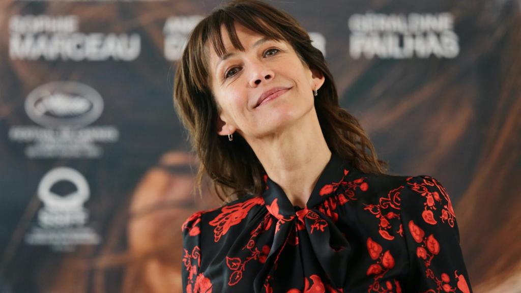 La actriz Sophie Marceau durante la presentación de la película 'Todo ha ido bien’