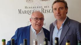 Luis Hurtado y Miguel Angel Benito autores de la cata de vinos que ha resultado extraordinaria