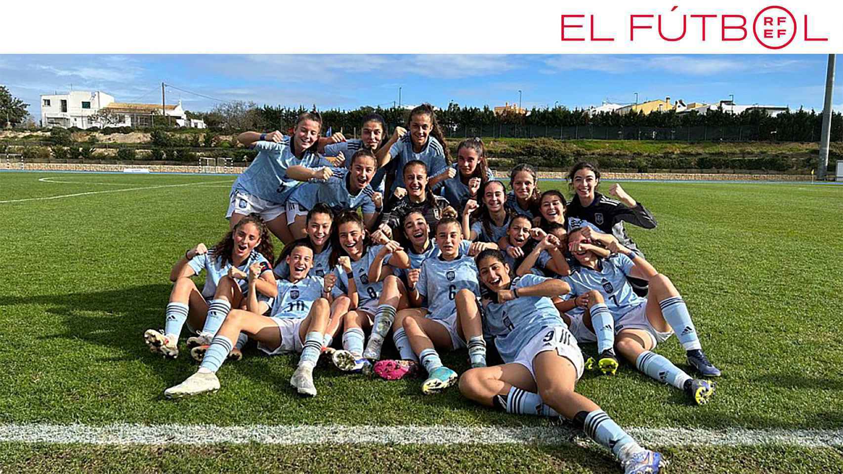 La celebración de una victoria de la Selección española femenina sub-15