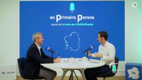Alfonso Rueda en el programa de podcast ‘En Primeira Persoa’