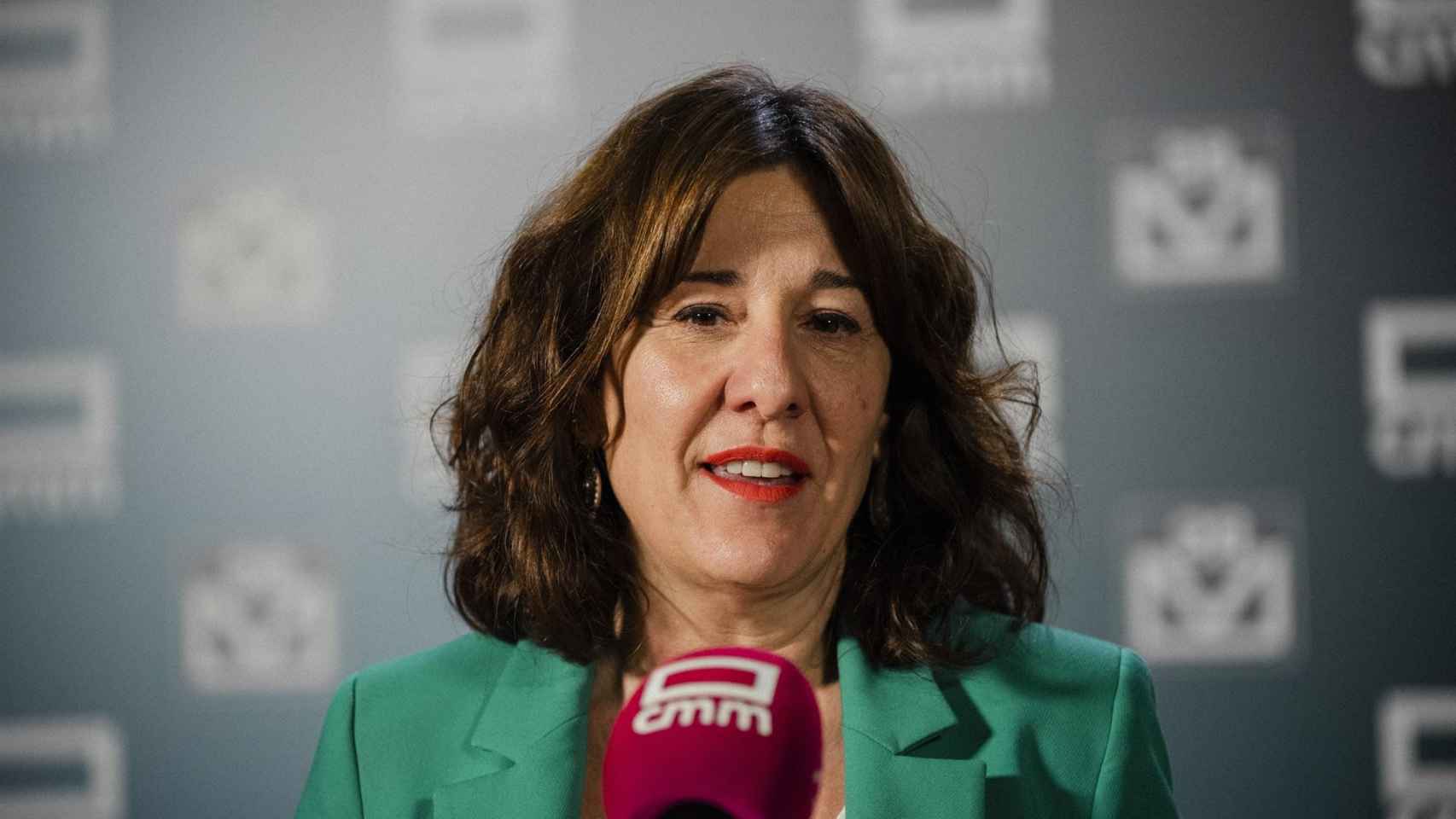 Blanca Fernández tras el debate.