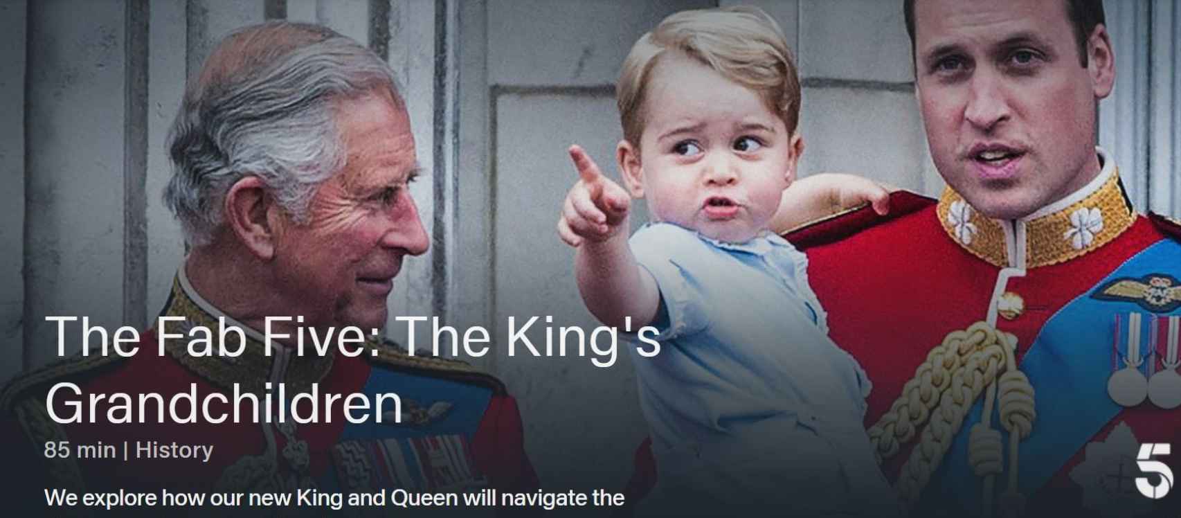 El nuevo documental sobre los nietos del Rey de la televisión inglesa.
