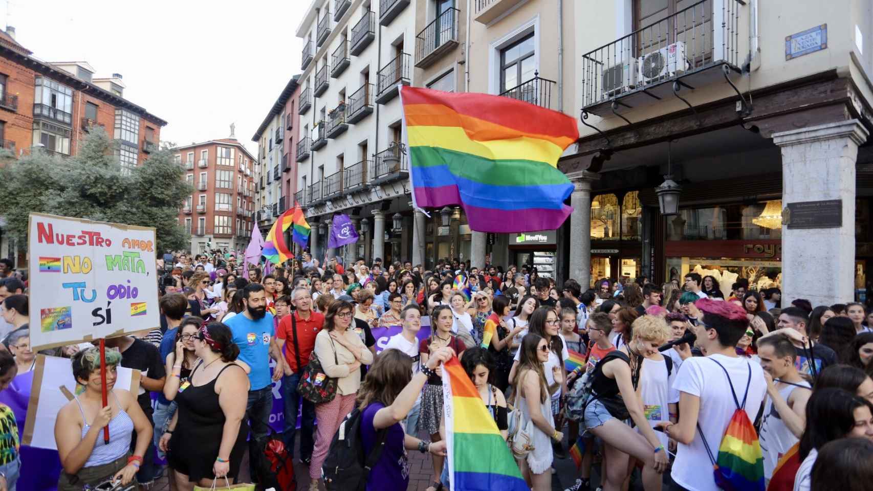 Manifestación del Día del Orgullo LGTBI en Valladolid.