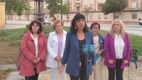 Imagen de la rueda de prensa de Con Málaga celebrada este martes.