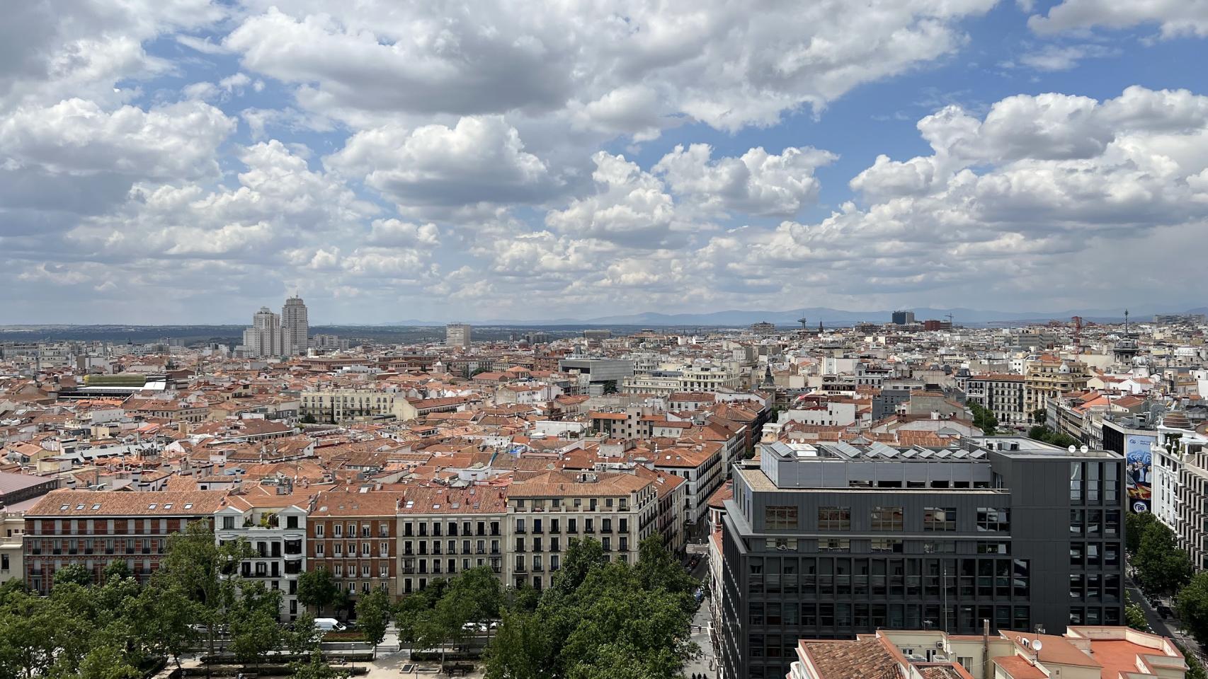 Las espectaculares vistas de Madrid desde el Club Financiero Génova