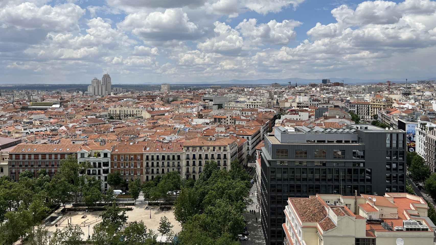 Las espectaculares vistas de Madrid desde el Club Financiero Génova
