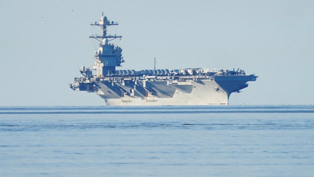 El portaaviones USS Gerald R. Ford en Noruega.